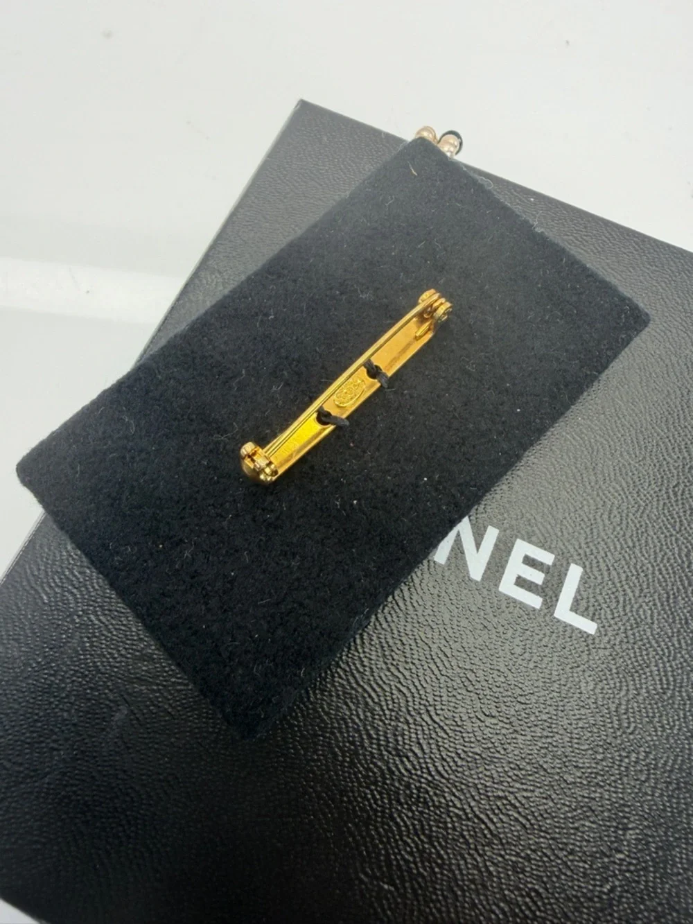 Chanel Choco Bar Matelassé Bag Motif Brooch